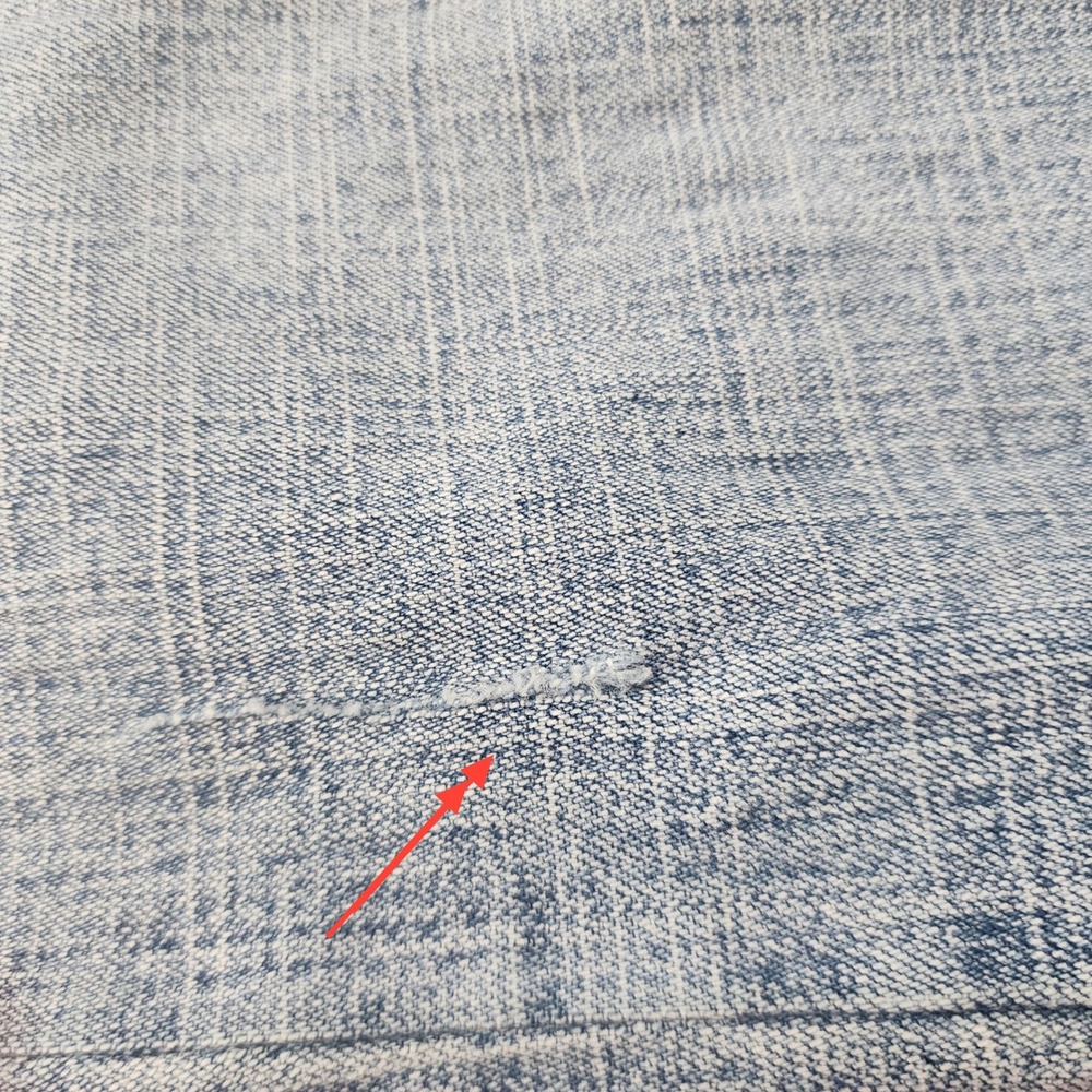 Vintage LEI Sophia Hiphugger Jeans Y2K Embroidered Low Rise Light Wash Size 18 - Picture 10 of 13